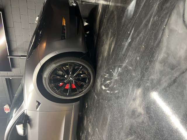 Refinished wheels on a completed build